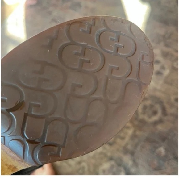 Stylish Ugg Black Leather Womens Clog Sherpa Boots Sz 7 - Picture 3 of 3